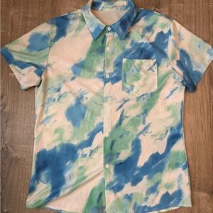 Men’s Casual Button Down Patterned Shirt